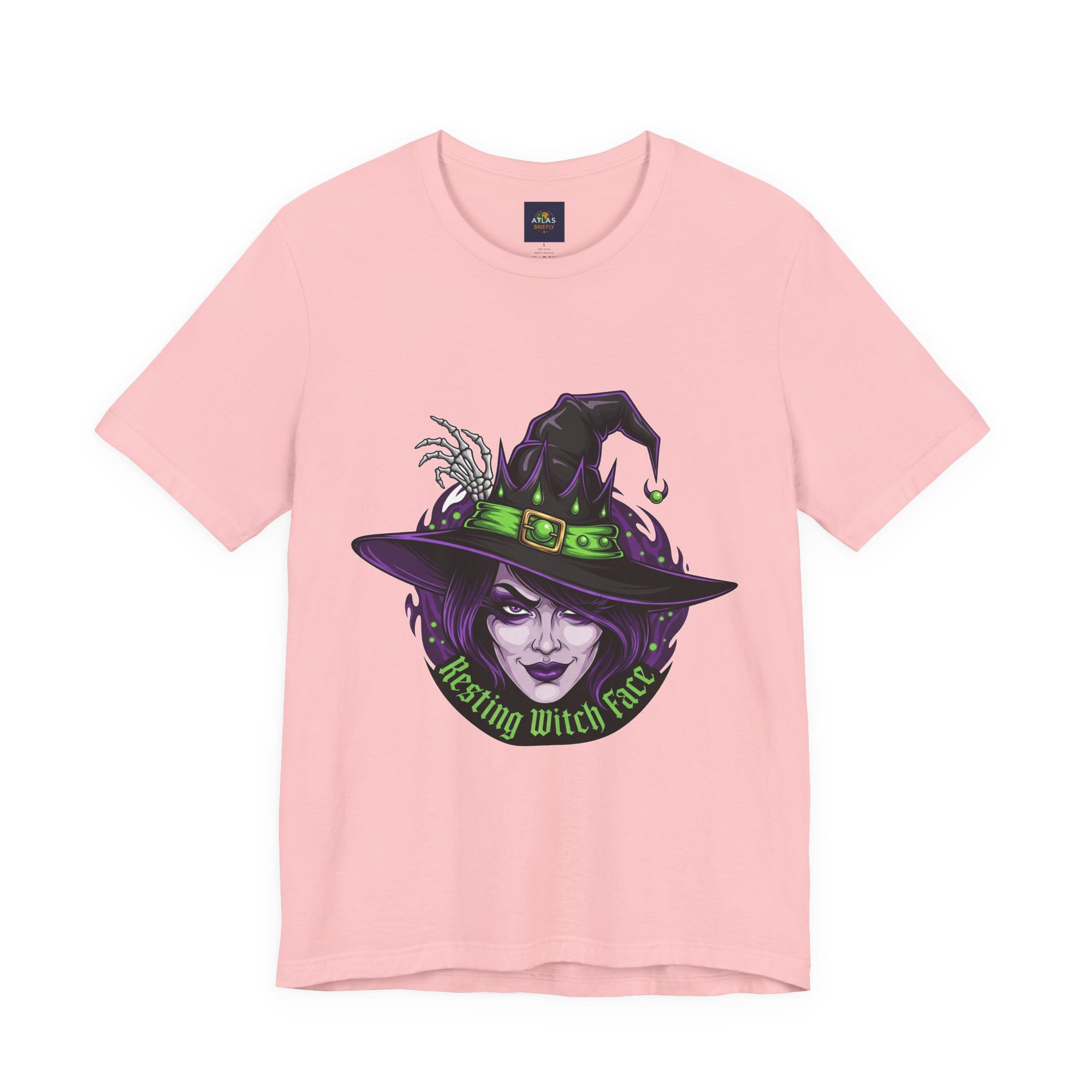 Resting Witch Face Halloween T-Shirt - Funny Witch Tee for Women & Men | Halloween Graphic Shirt - Atlas Briefly