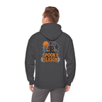 Spooky Season Halloween Hoodie - Haunted House Ghost Bat Design | Cozy Halloween Sweatshirt - Atlas Briefly