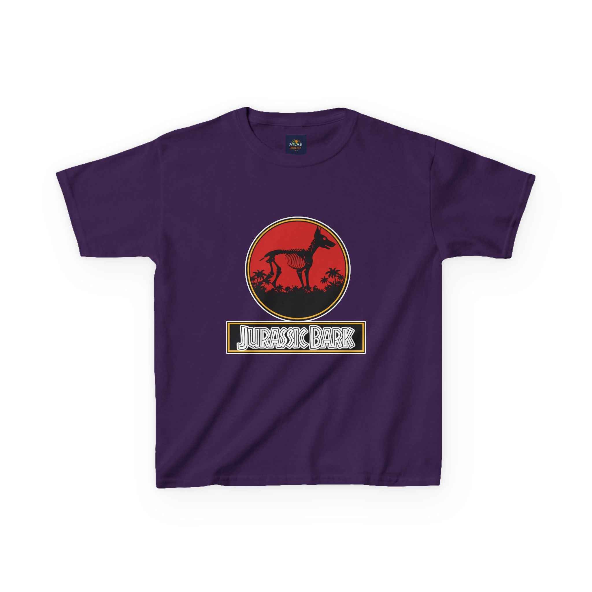 Kids Doberman Jurassic Bark T-Shirt | Fun Dog Tee for Kids - Atlas Briefly