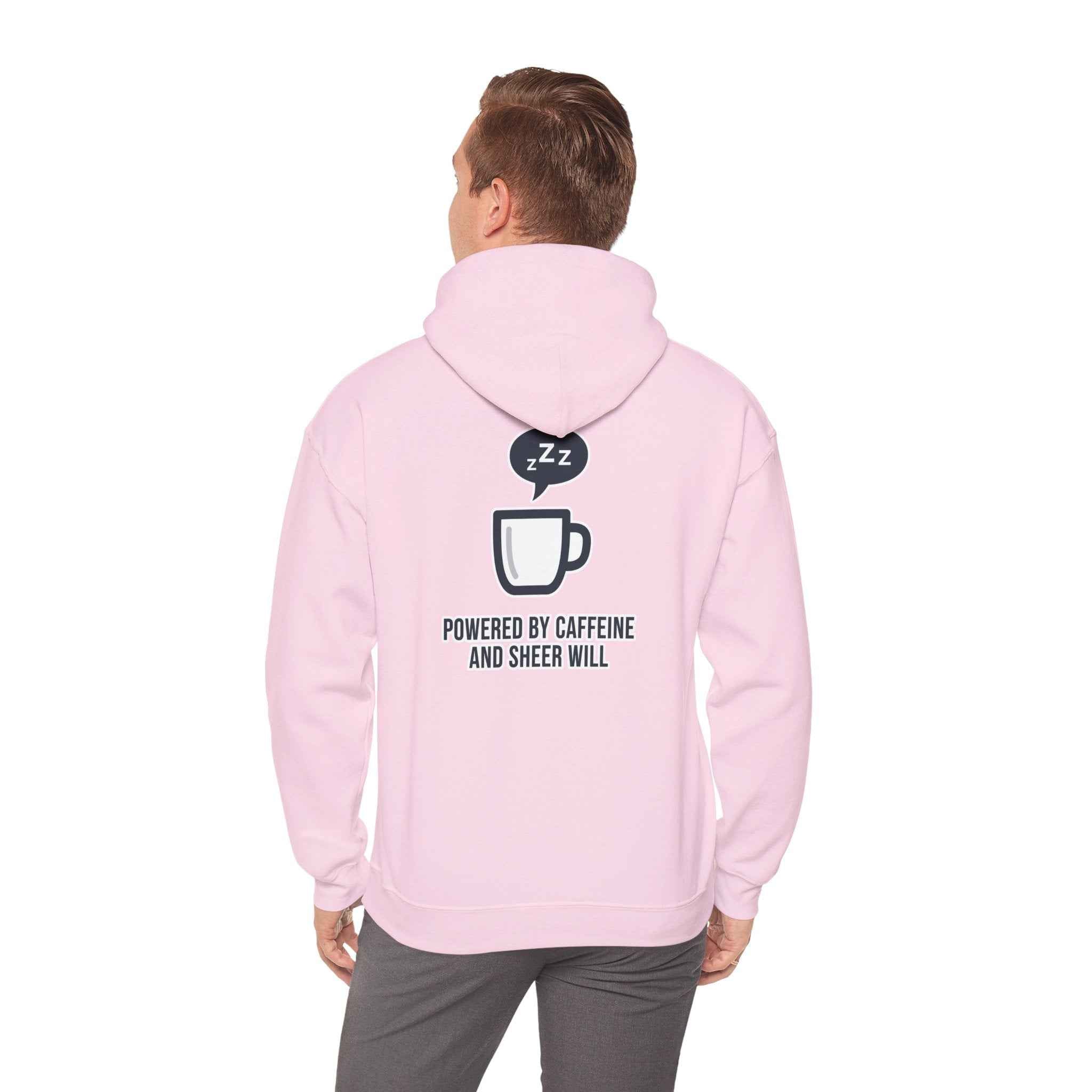 Powered by Caffeine Sweatshirt - Minimalist Coffee Hooded Sweatshirt - Atlas Briefly