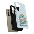 NamasTe-Rex Meditating Dinosaur Phone Case - Funny Yoga T-Rex Mobile Cover | Zen Tech Gift - Atlas Briefly
