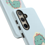 NamasTe-Rex Meditating Dinosaur Phone Case - Funny Yoga T-Rex Mobile Cover | Zen Tech Gift - Atlas Briefly