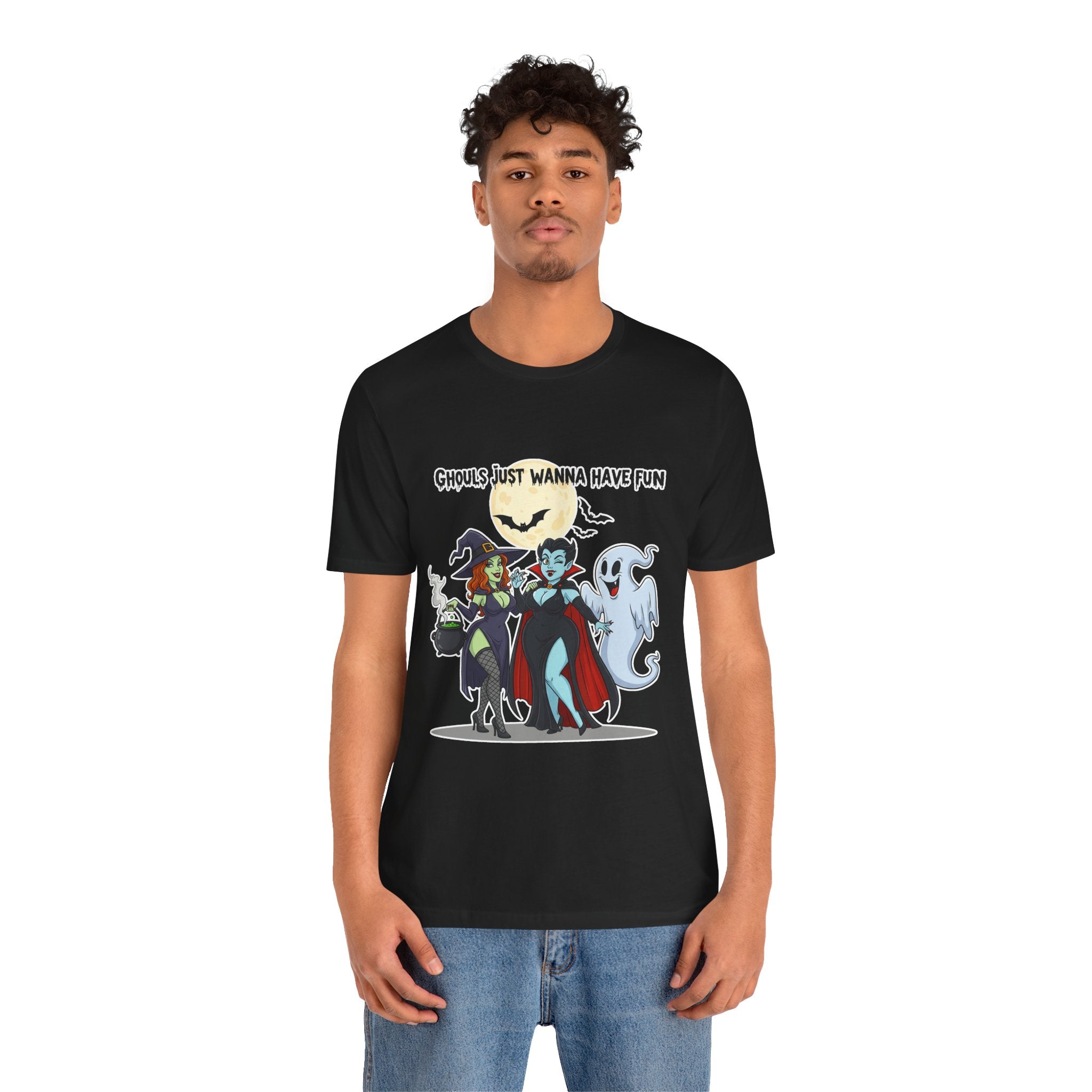 Ghouls Just Wanna Have Fun Halloween T-Shirt - Cute Witch Vampire Ghost Tee | Halloween Character Shirt - Atlas Briefly