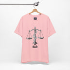 Libra Zodiac Tee - Stylish Unisex Minimalist Black and White Design