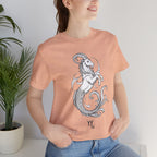 Capricorn Zodiac Tee - Unisex Minimalist Horoscope Shirt in Black and White