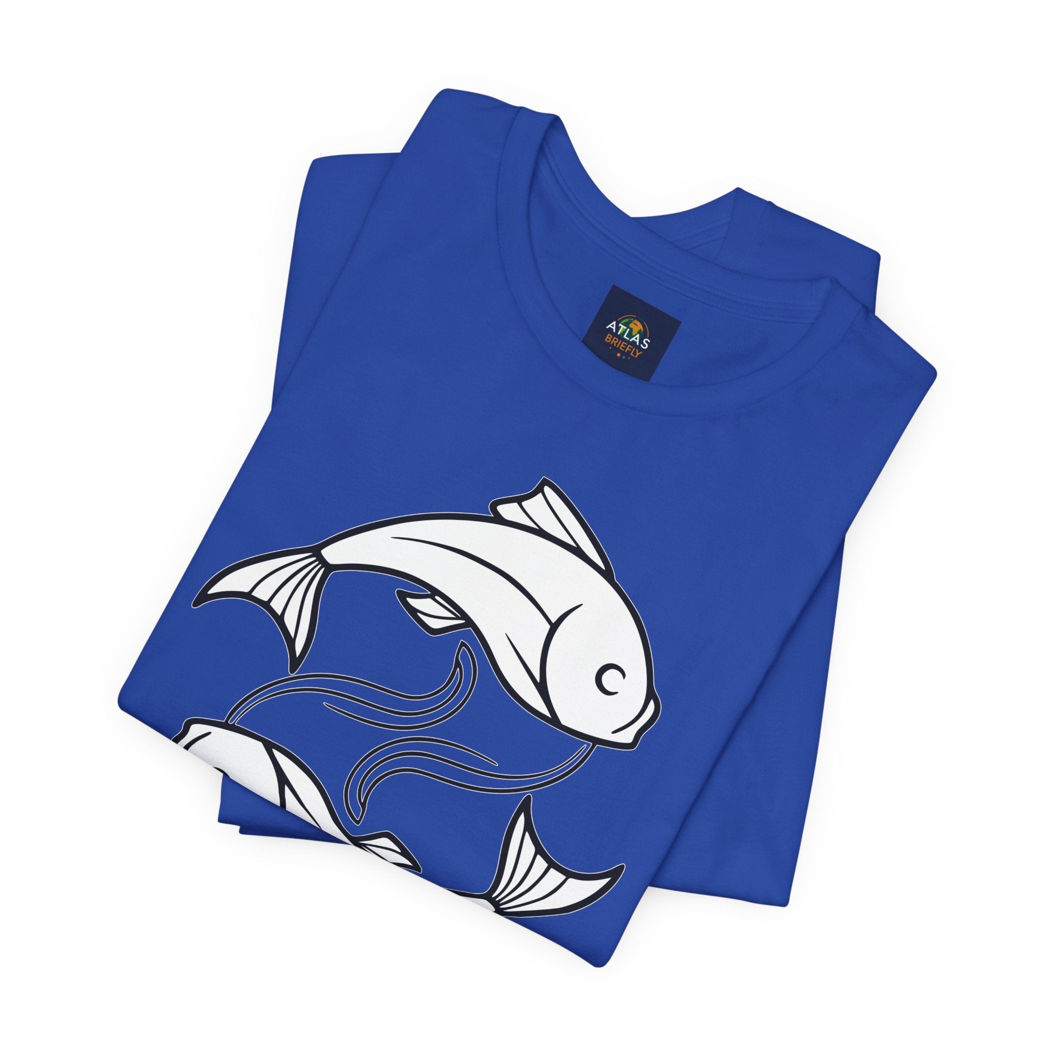 Pisces Zodiac T-shirt - Minimalist Black and White Unisex Tee