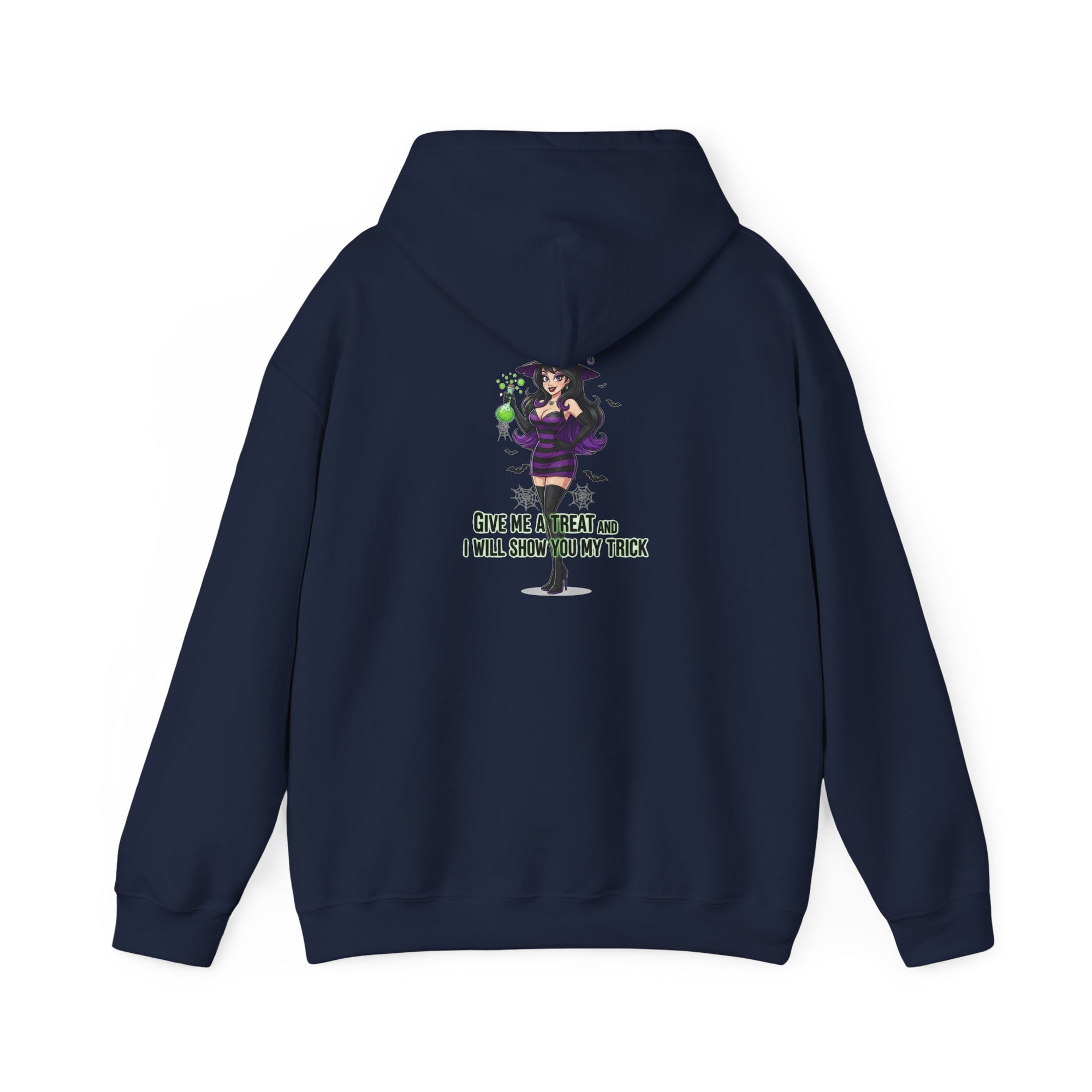 Sexy Witch Halloween Hoodie - Flirty Witch Costume Sweatshirt | Trick or Treat Halloween Apparel - Atlas Briefly