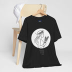Virgo Zodiac Tee - Minimalist Black and White Unisex T-Shirt