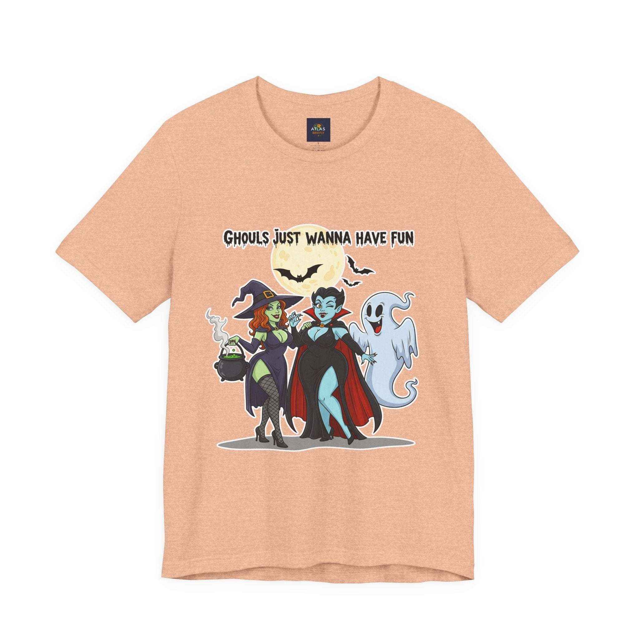 Ghouls Just Wanna Have Fun T-Shirt - Cute Halloween Witch Vampire Ghost Tee - Atlas Briefly
