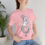 Capricorn Zodiac Tee - Unisex Minimalist Horoscope Shirt in Black and White