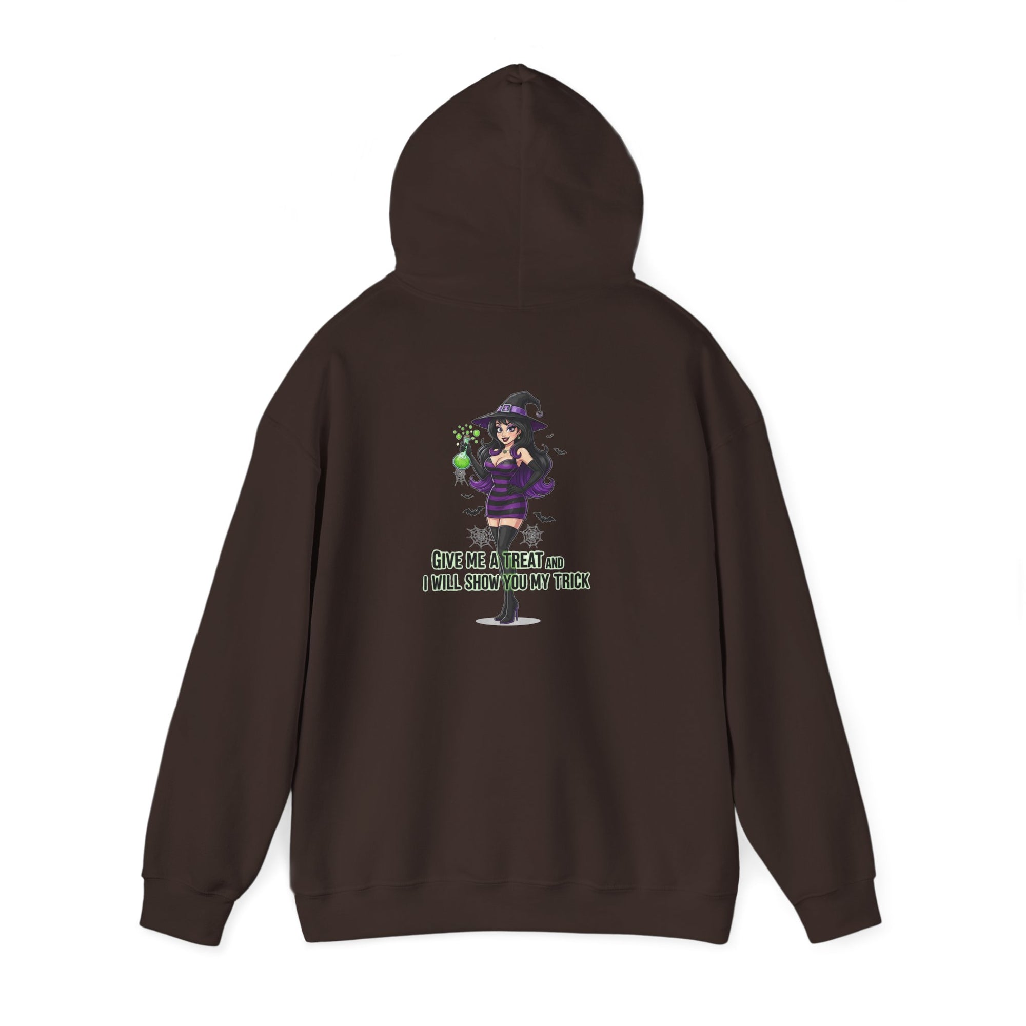 Sexy Witch Halloween Hoodie - Flirty Witch Costume Sweatshirt | Trick or Treat Halloween Apparel - Atlas Briefly