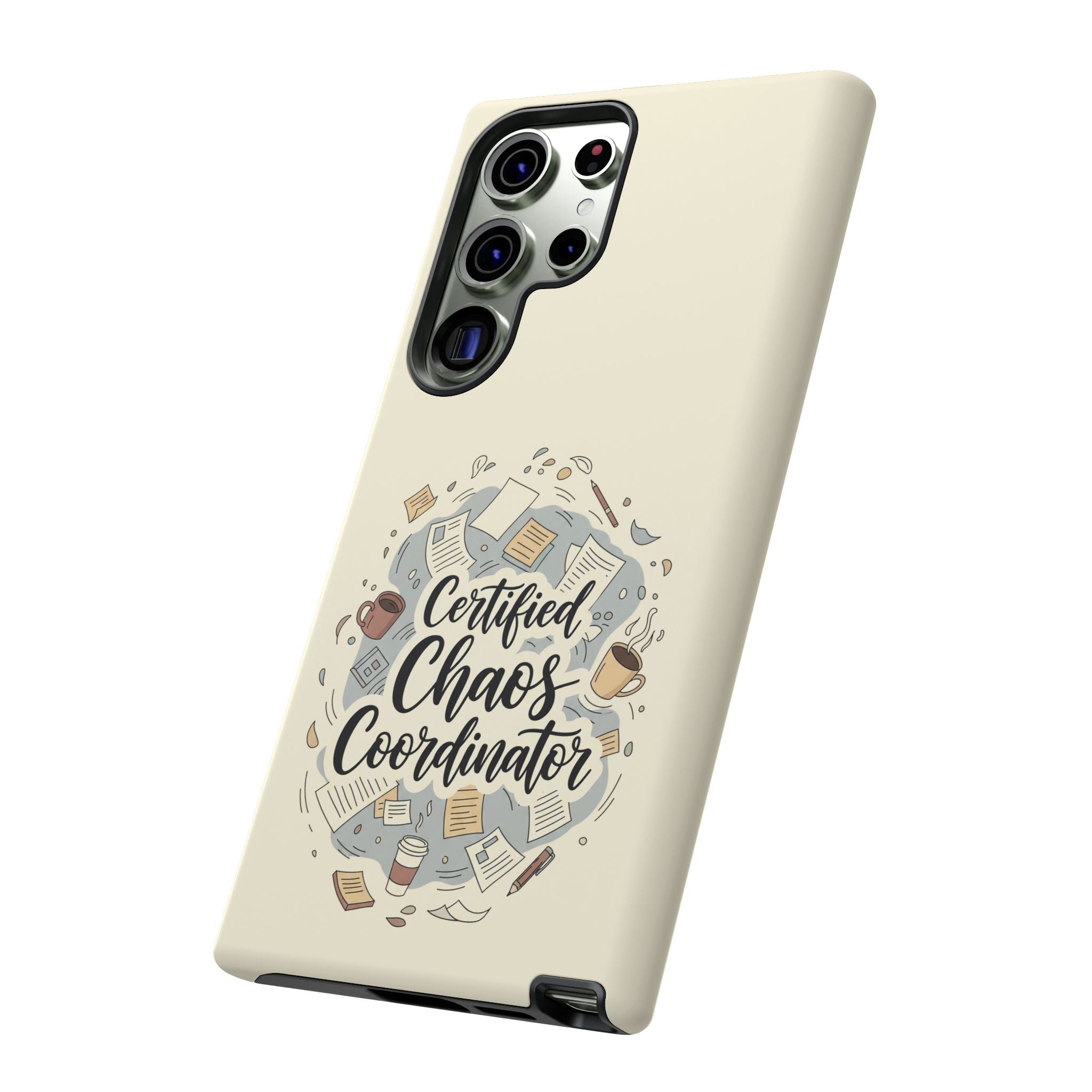 Certified Chaos Coordinator Phone Case - Funny Mom Teacher Mobile Cover | Organized Chaos Gift - Atlas Briefly