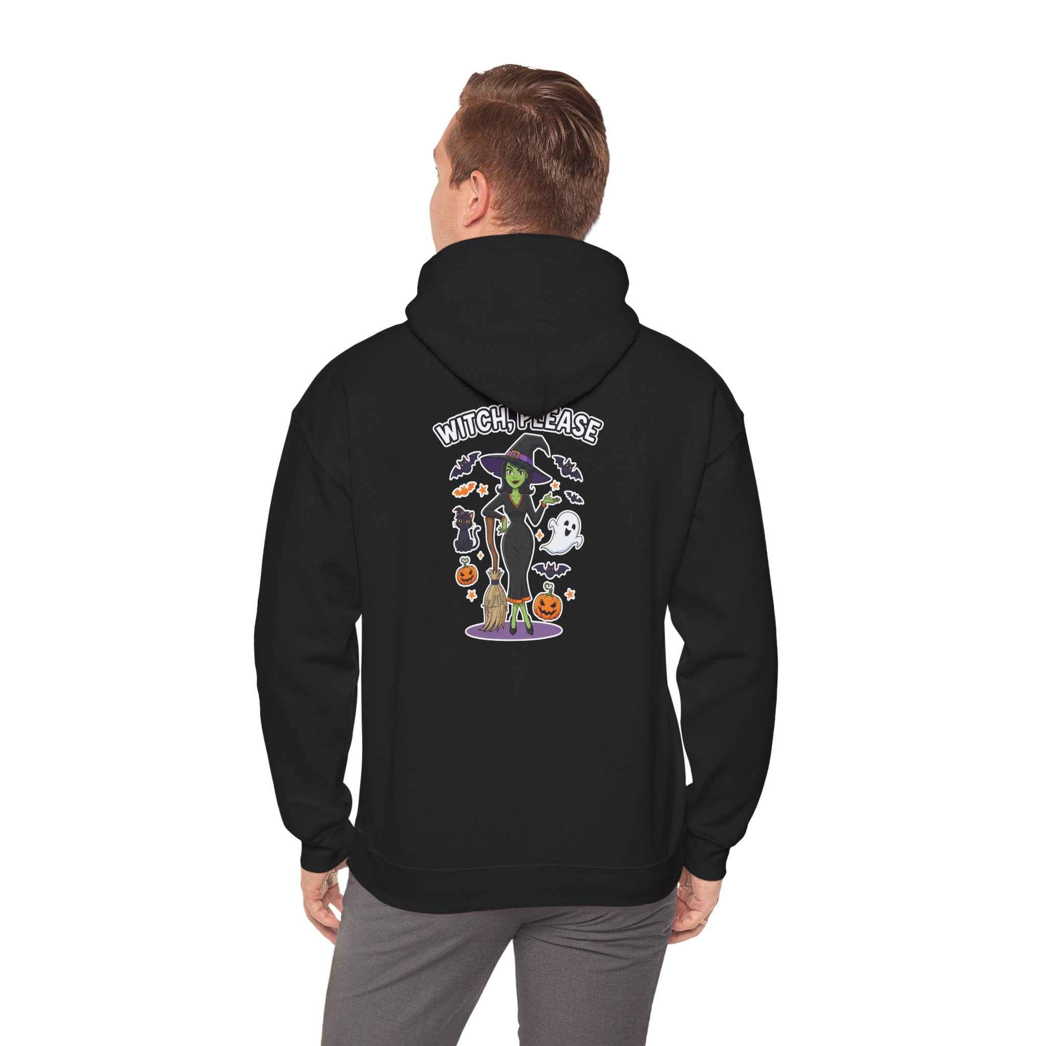 Witch Please Halloween Hoodie - Sassy Witch Sweatshirt for Spooky Season - Atlas Briefly