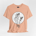 Virgo Zodiac Tee - Minimalist Black and White Unisex T-Shirt