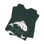 Pisces Zodiac T-shirt - Minimalist Black and White Unisex Tee