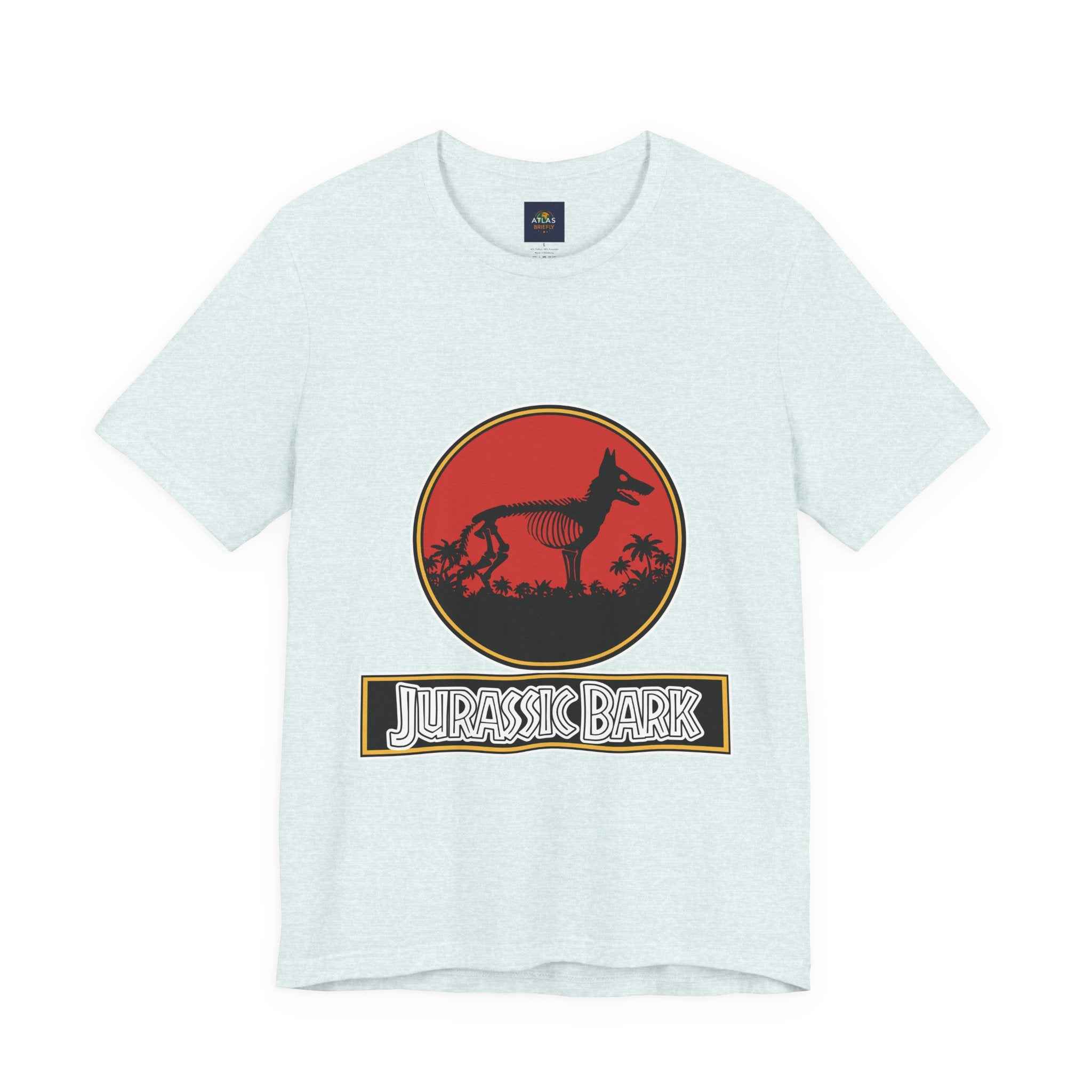 German Shepherd T-Shirt - Jurassic Bark Design | Unique Dog Lover Gift & Worldwide Shipping - Atlas Briefly