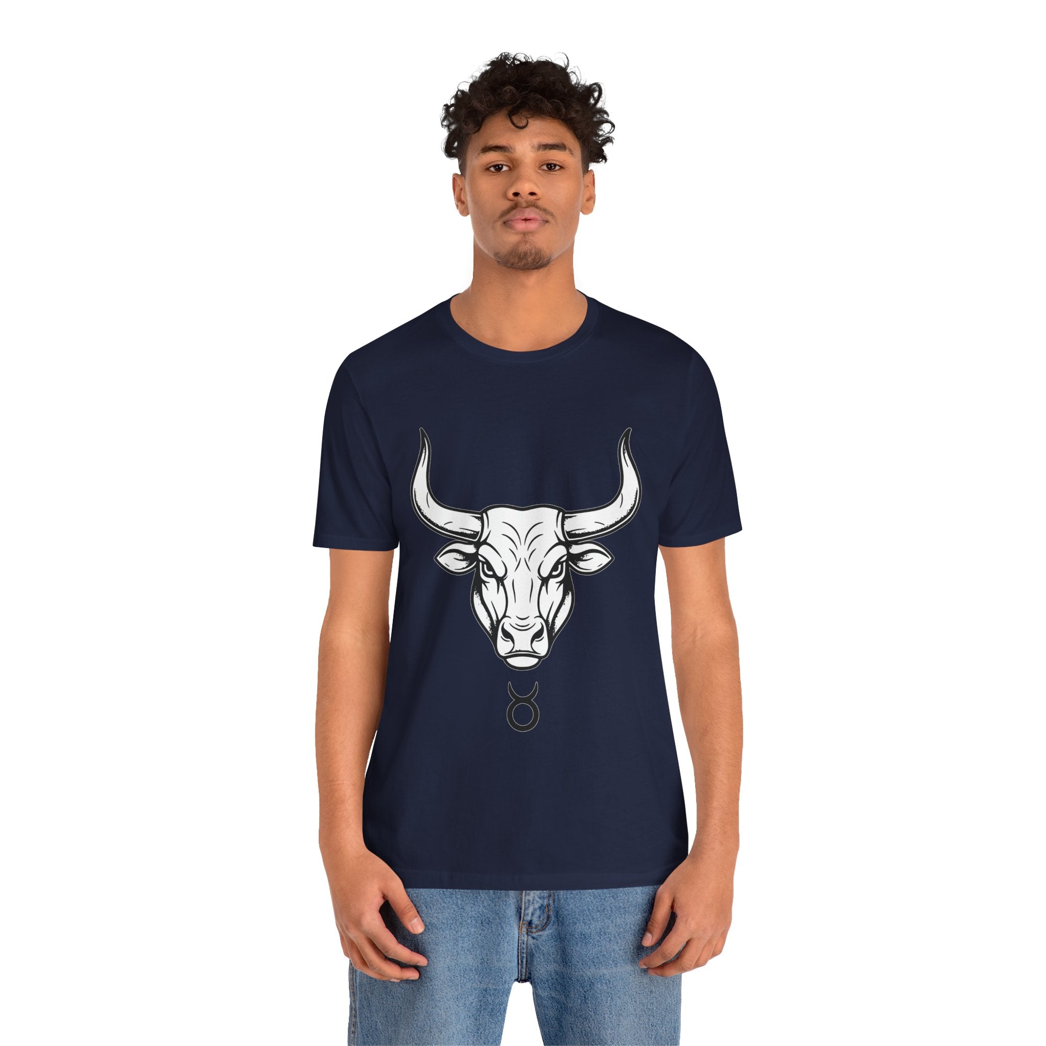 Taurus Zodiac T-Shirt - Minimalist Black and White Unisex T-Shirt