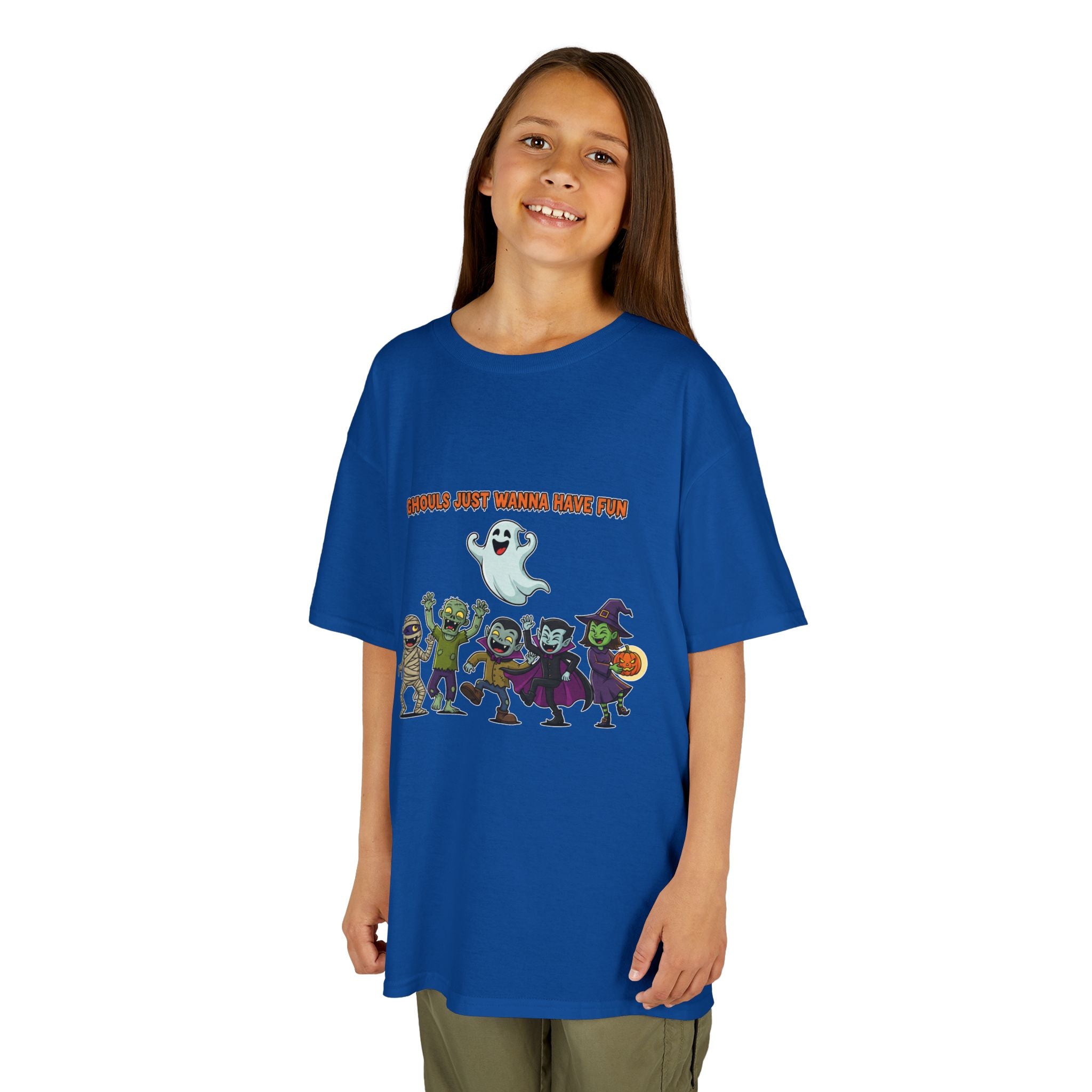 Ghouls Just Wanna Have Fun Kids Halloween T-Shirt | Funny Ghost Mummy Zombie Vampire Witch Shirt for Boys & Girls Trick or Treat Tee - Atlas Briefly