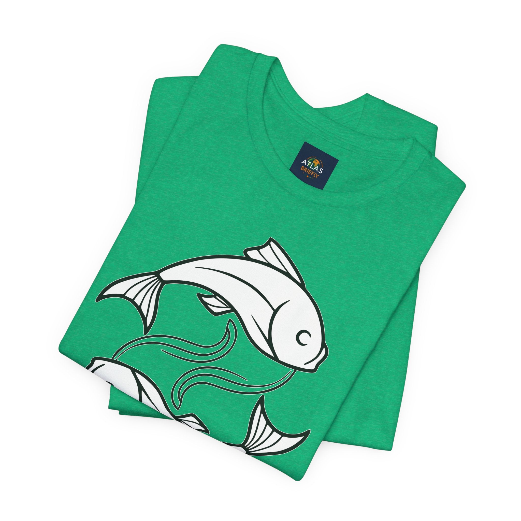 Pisces Zodiac T-shirt - Minimalist Black and White Unisex Tee