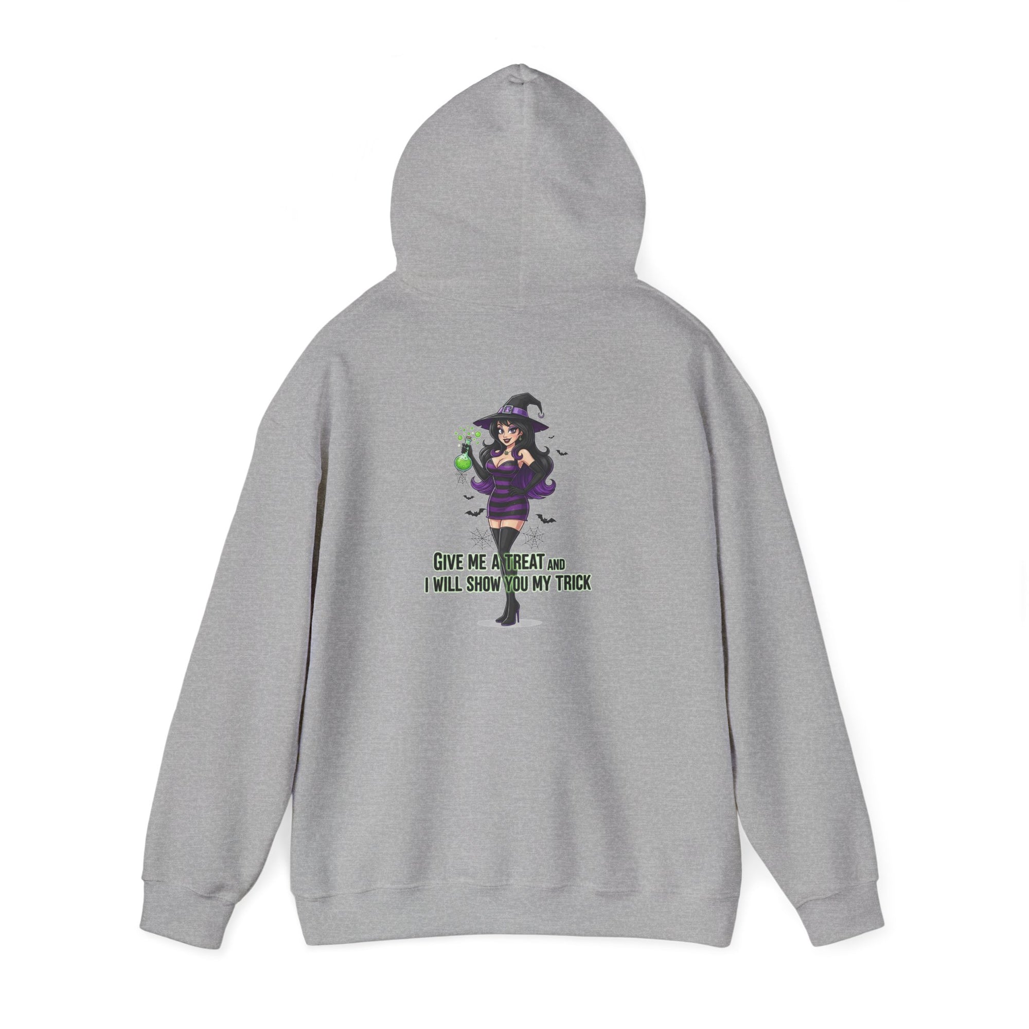 Sexy Witch Halloween Hoodie - Flirty Witch Costume Sweatshirt | Trick or Treat Halloween Apparel - Atlas Briefly
