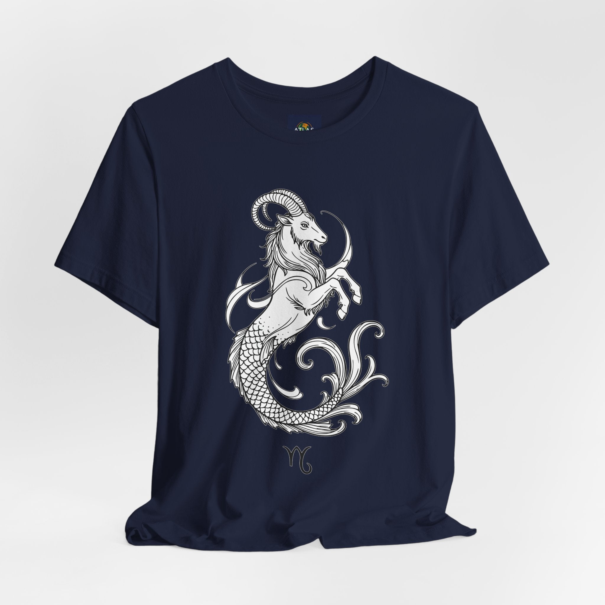 Capricorn Zodiac Tee - Unisex Minimalist Horoscope Shirt in Black and White