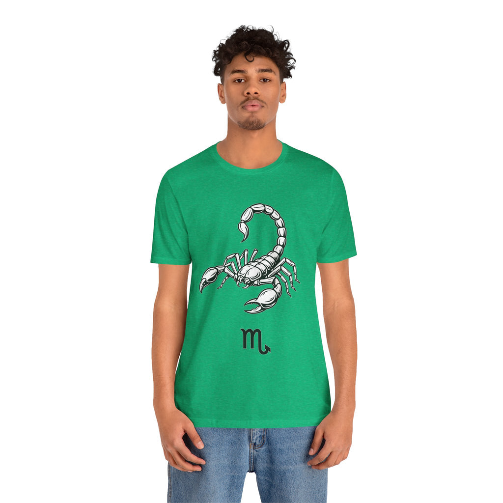 Scorpio Zodiac Tee - Unisex Minimalist Black and White Design