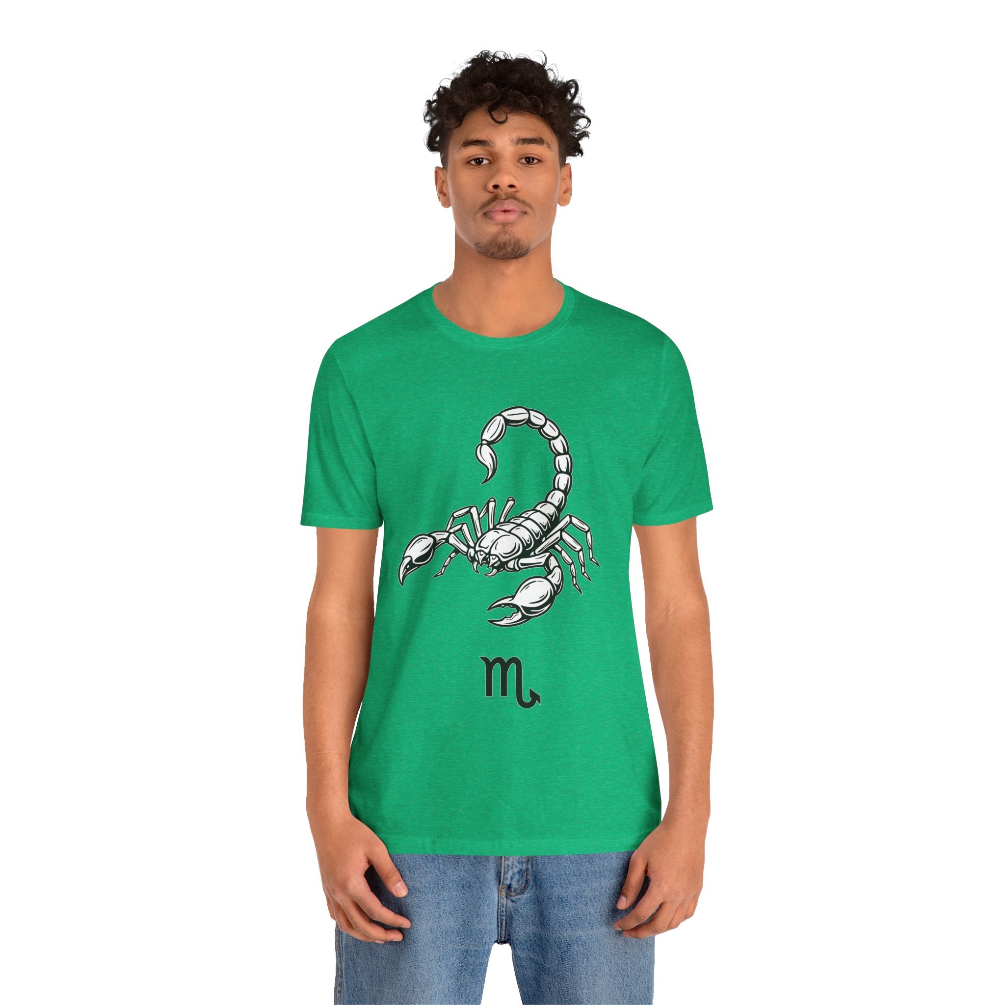 Scorpio Zodiac Tee - Unisex Minimalist Black and White Design