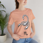 Scorpio Zodiac Tee - Unisex Minimalist Black and White Design