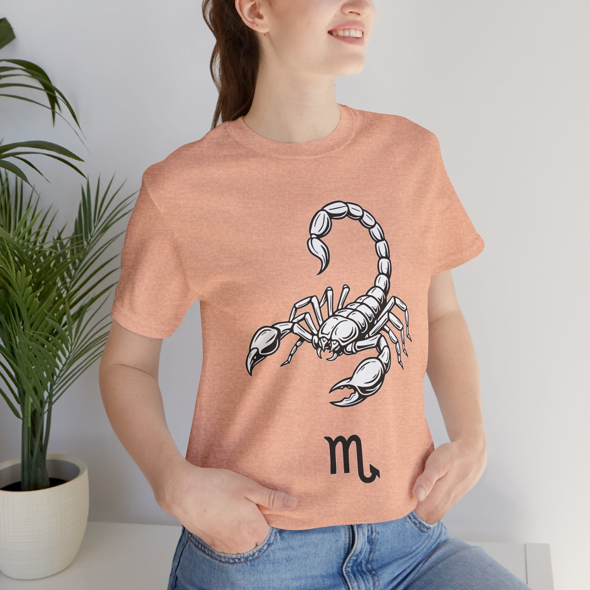 Scorpio Zodiac Tee - Unisex Minimalist Black and White Design