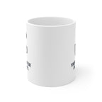 Powered by Caffeine Mug - Funny Minimalist Coffee Cup Perfect for Sheer Will Gifts