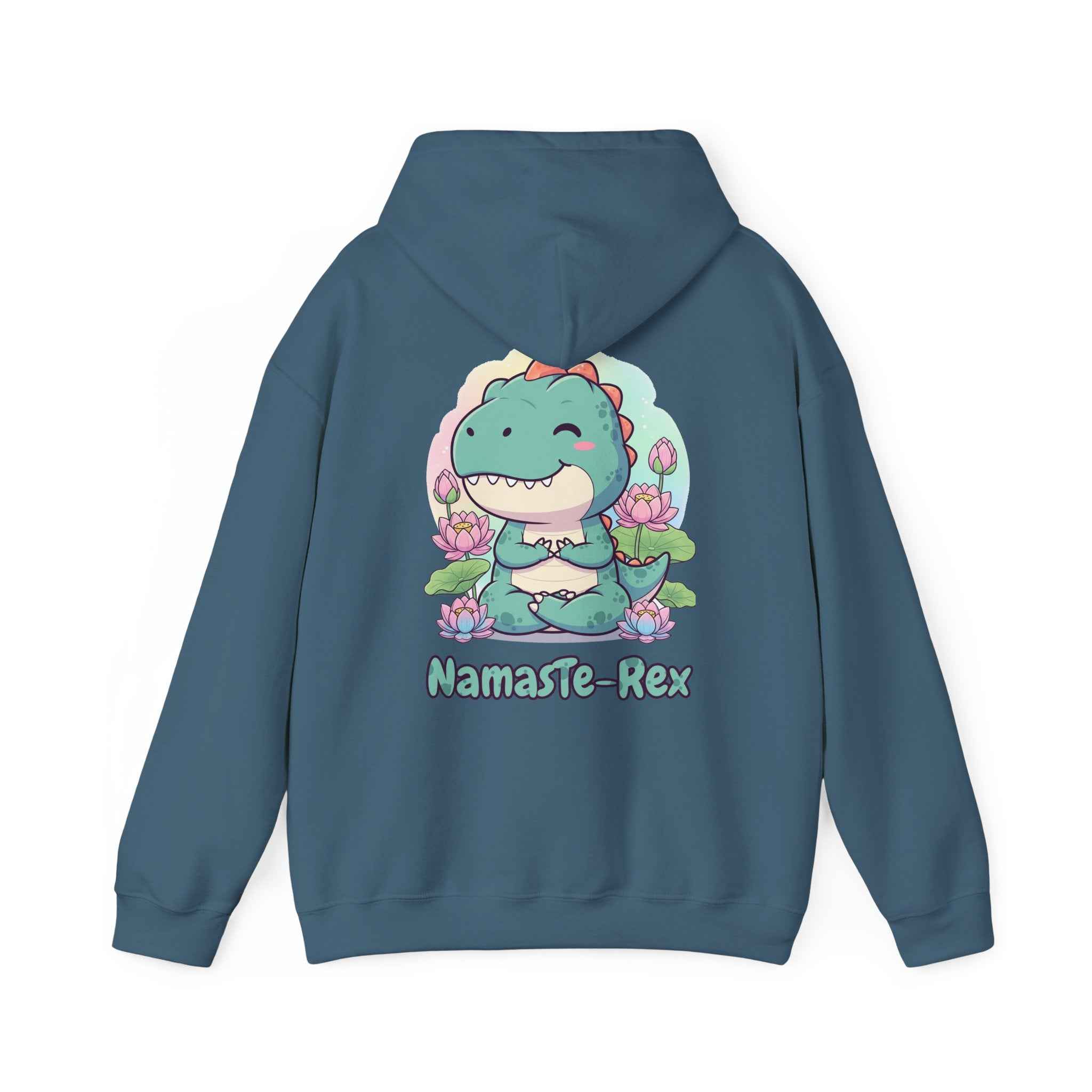 NamasTe-Rex Hoodie - Fun Yoga Dinosaur Sweatshirt for Comfort and Style - Atlas Briefly