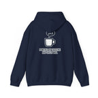 Powered by Caffeine and Sheer Will Hoodie - Funny Coffee Lover Sweatshirt | Minimalist Humor Gift - Atlas Briefly