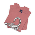 Scorpio Zodiac Tee - Unisex Minimalist Black and White Design