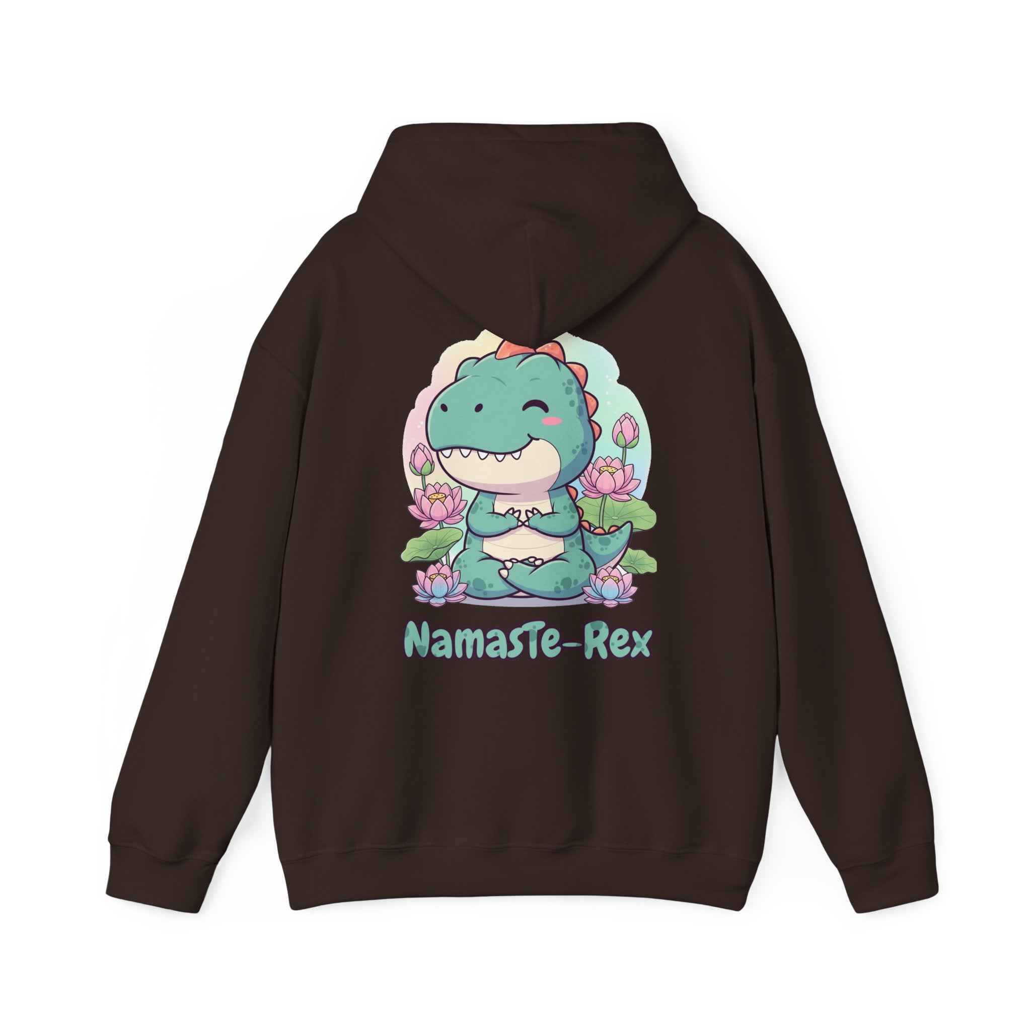 NamasTe-Rex Hoodie - Fun Yoga Dinosaur Sweatshirt for Comfort and Style - Atlas Briefly