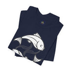 Pisces Zodiac T-shirt - Minimalist Black and White Unisex Tee