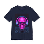 Neon Skull Synthwave Tee - Atlas Briefly