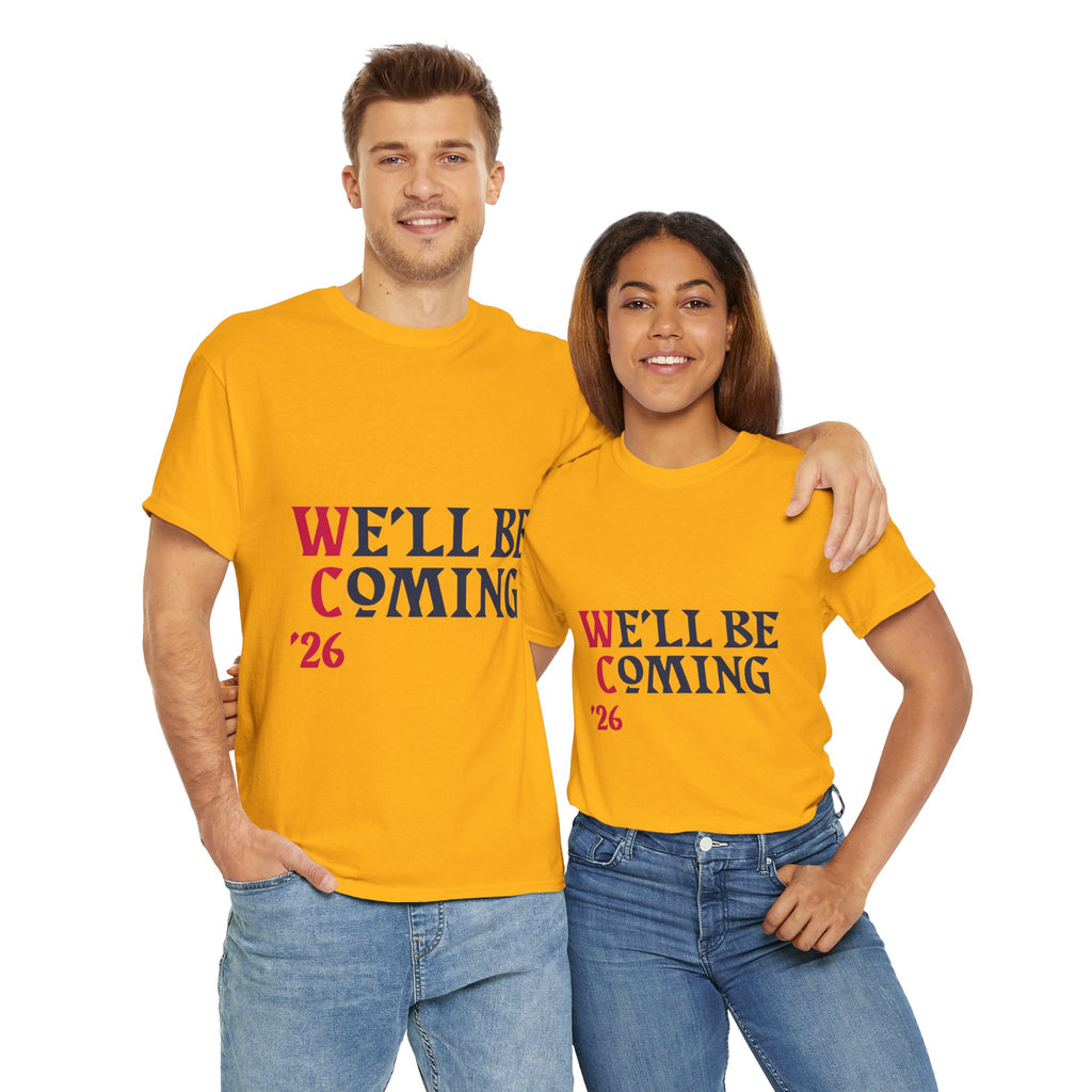 "We'll Be Coming '26" Scotland World Cup T-Shirt | Premium Tartan Army Fan Gear