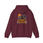 Spooky Season Halloween Hoodie - Haunted House Ghost Bat Design | Cozy Halloween Sweatshirt - Atlas Briefly