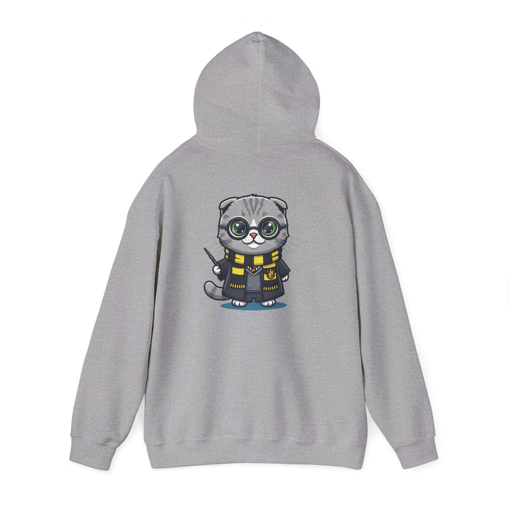 Hufflepurr Harry Potter Hoodie - Funny Wizarding World Sweatshirt | Cute Potter Cat Gift - Atlas Briefly