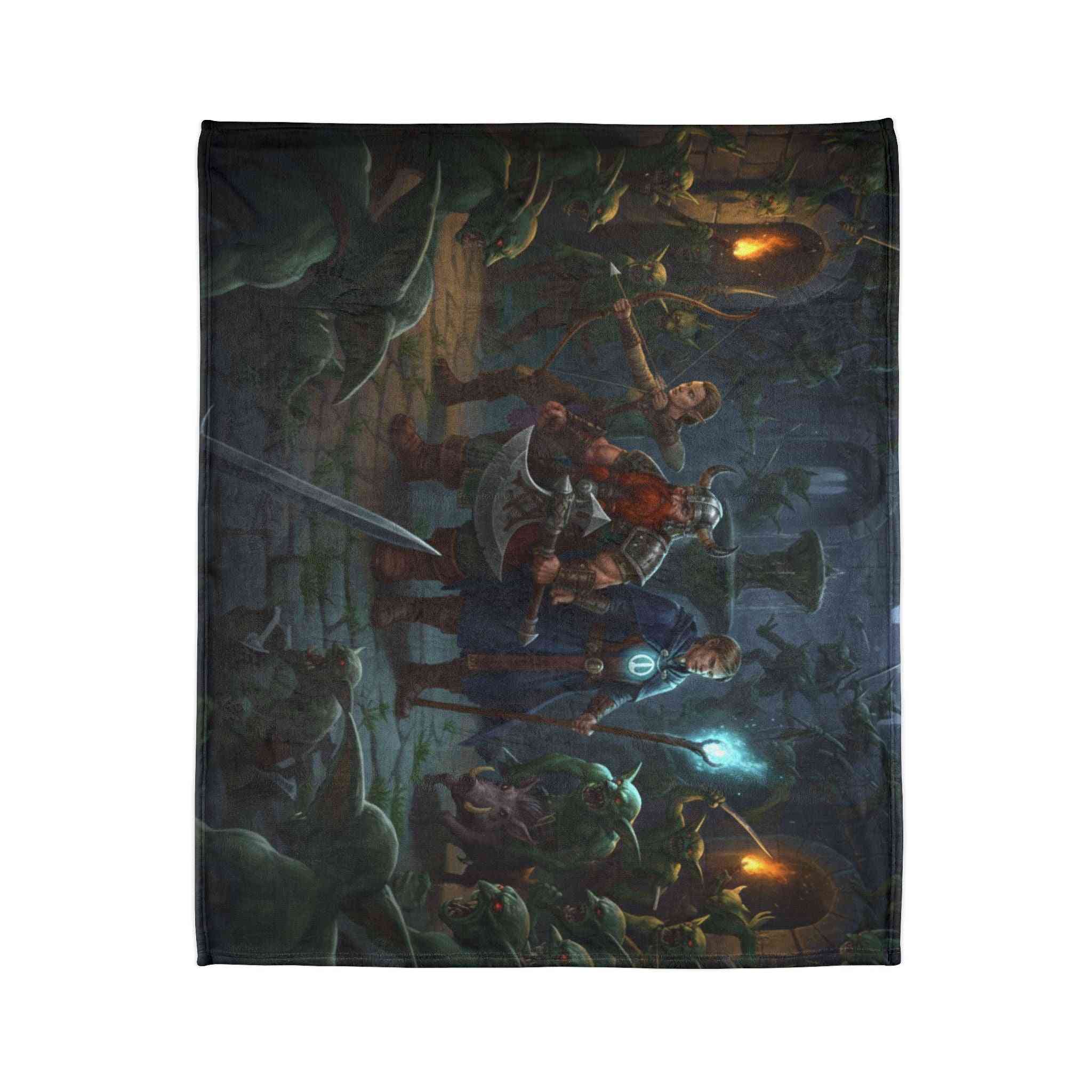 Surrounded in the Dungeon - Fleece Throw