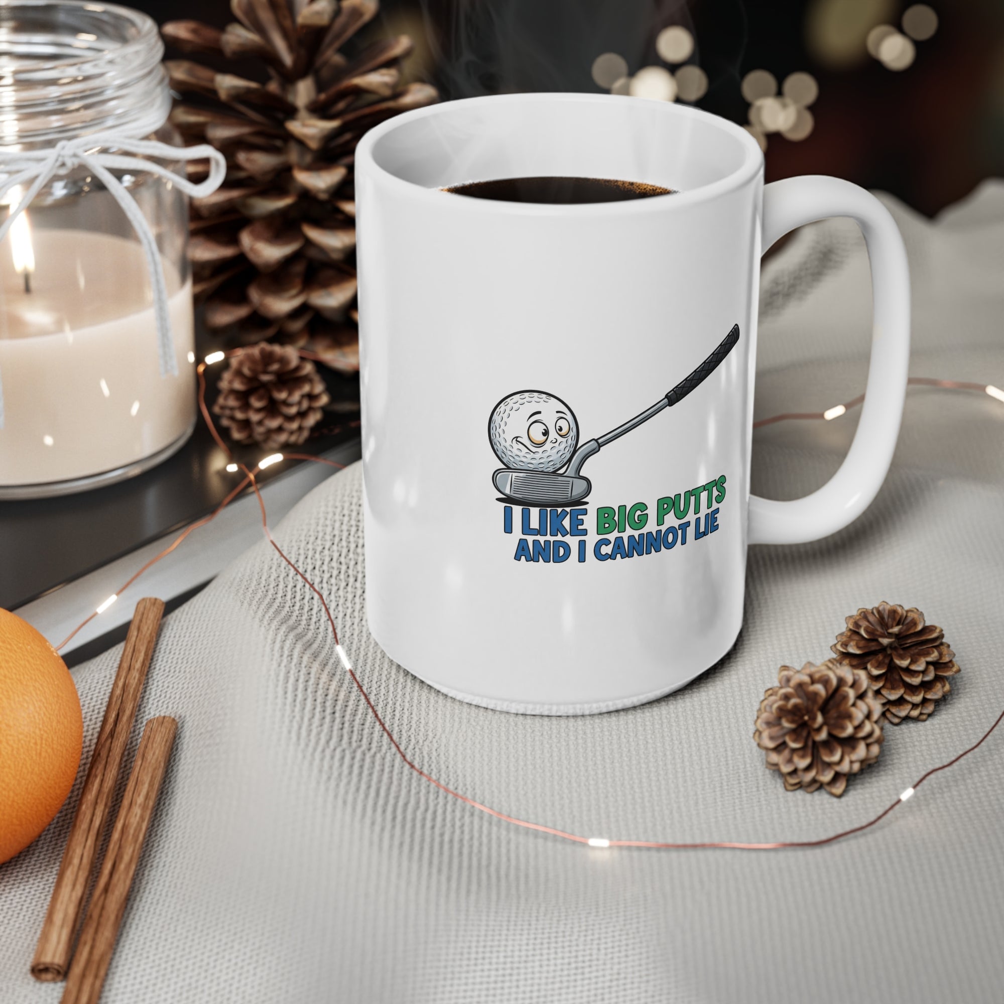 I Like Big Putts Golf Mug - Funny Golf Gift for Him | Hilarious Golfer Coffee Cup (EU) - Atlas Briefly