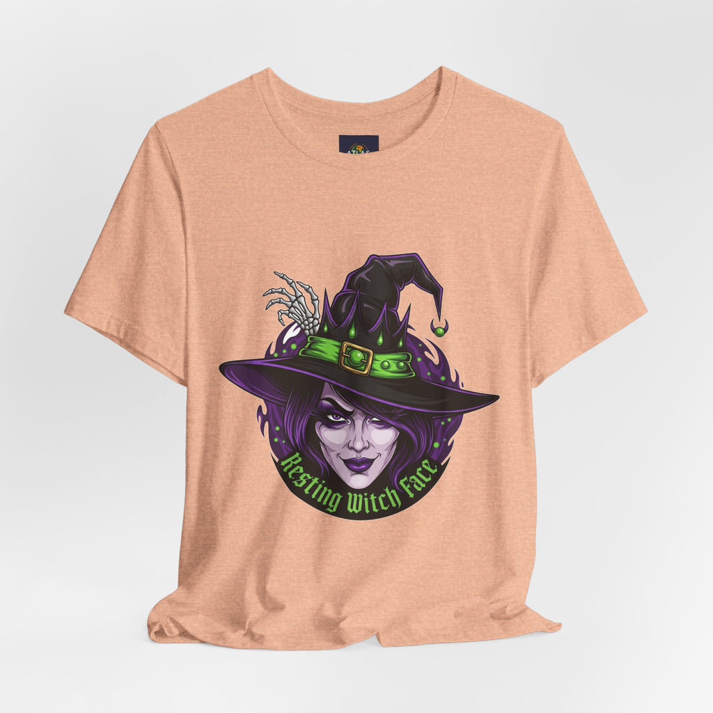 Resting Witch Face Halloween T-Shirt - Funny Witch Tee for Women & Men | Halloween Graphic Shirt - Atlas Briefly