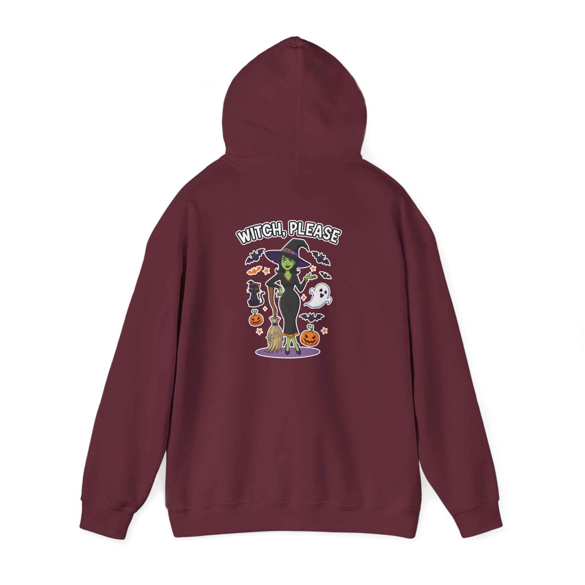 Witch Please Halloween Hoodie - Sassy Witch Sweatshirt for Spooky Season - Atlas Briefly