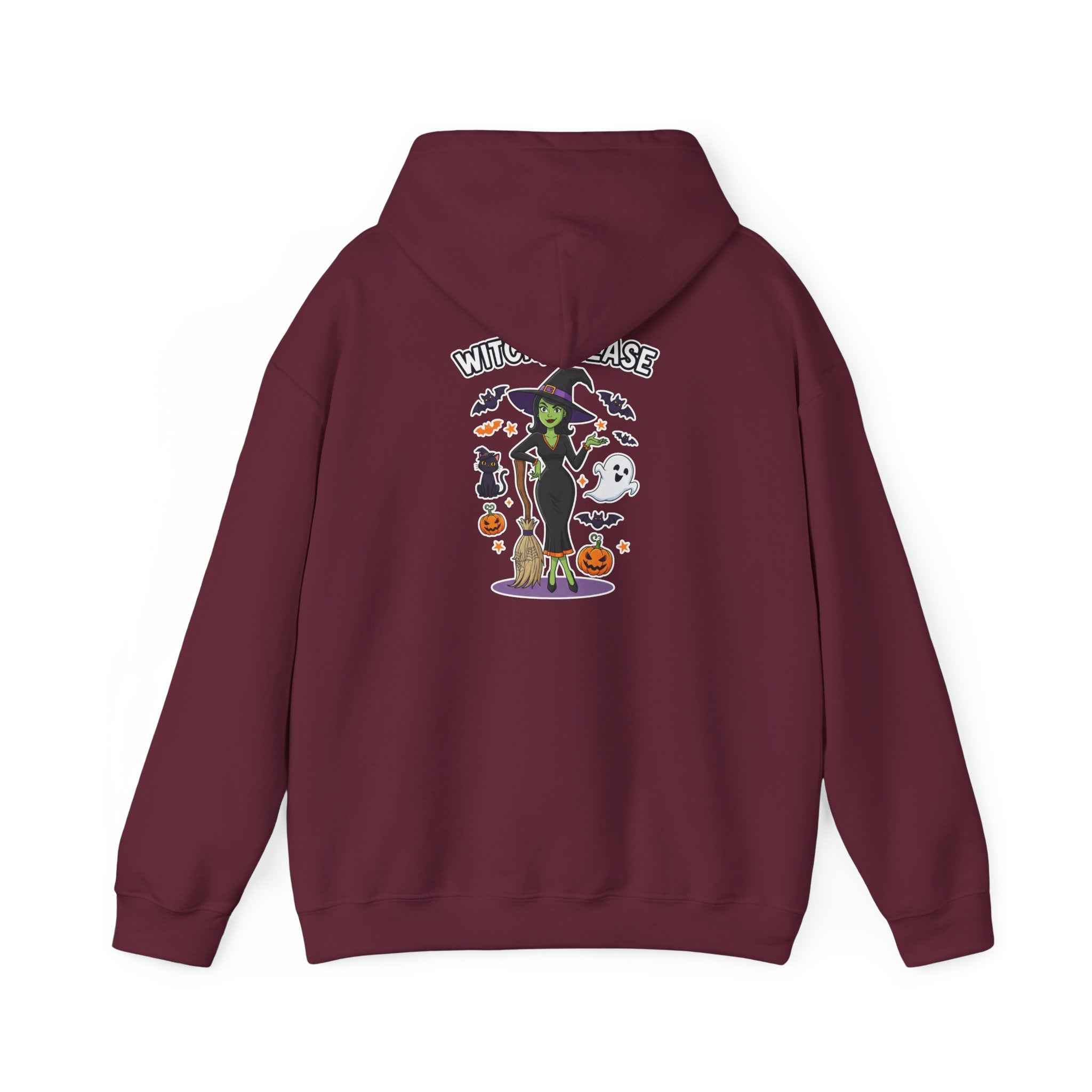 Witch Please Halloween Hoodie - Sassy Witch Sweatshirt for Spooky Season - Atlas Briefly