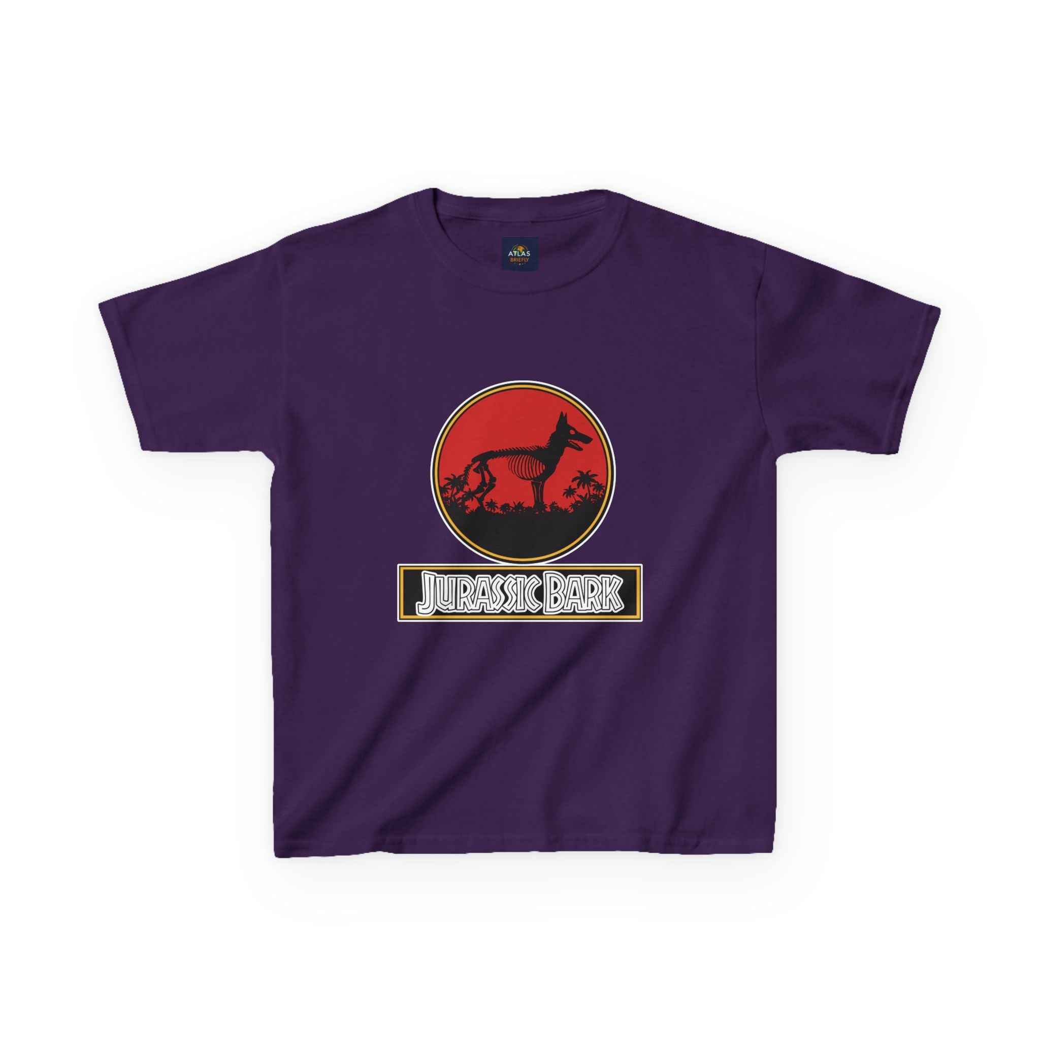 Kids German Shepherd T-Shirt - Fun Jurassic Bark Tee for Kids with Worldwide Shipping - Atlas Briefly