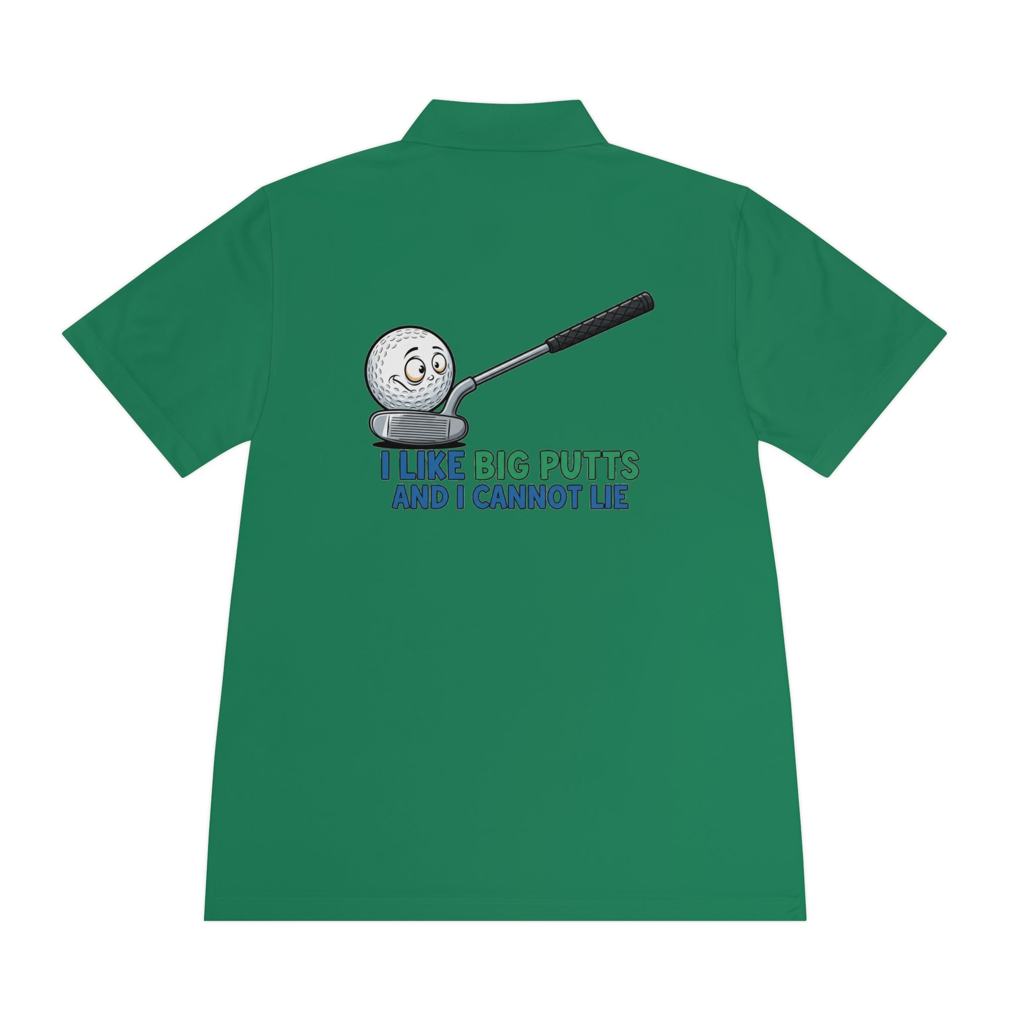 I Like Big Putts Golf Polo Shirt - Funny Golf Gift | Hilarious Golfer Apparel - Atlas Briefly