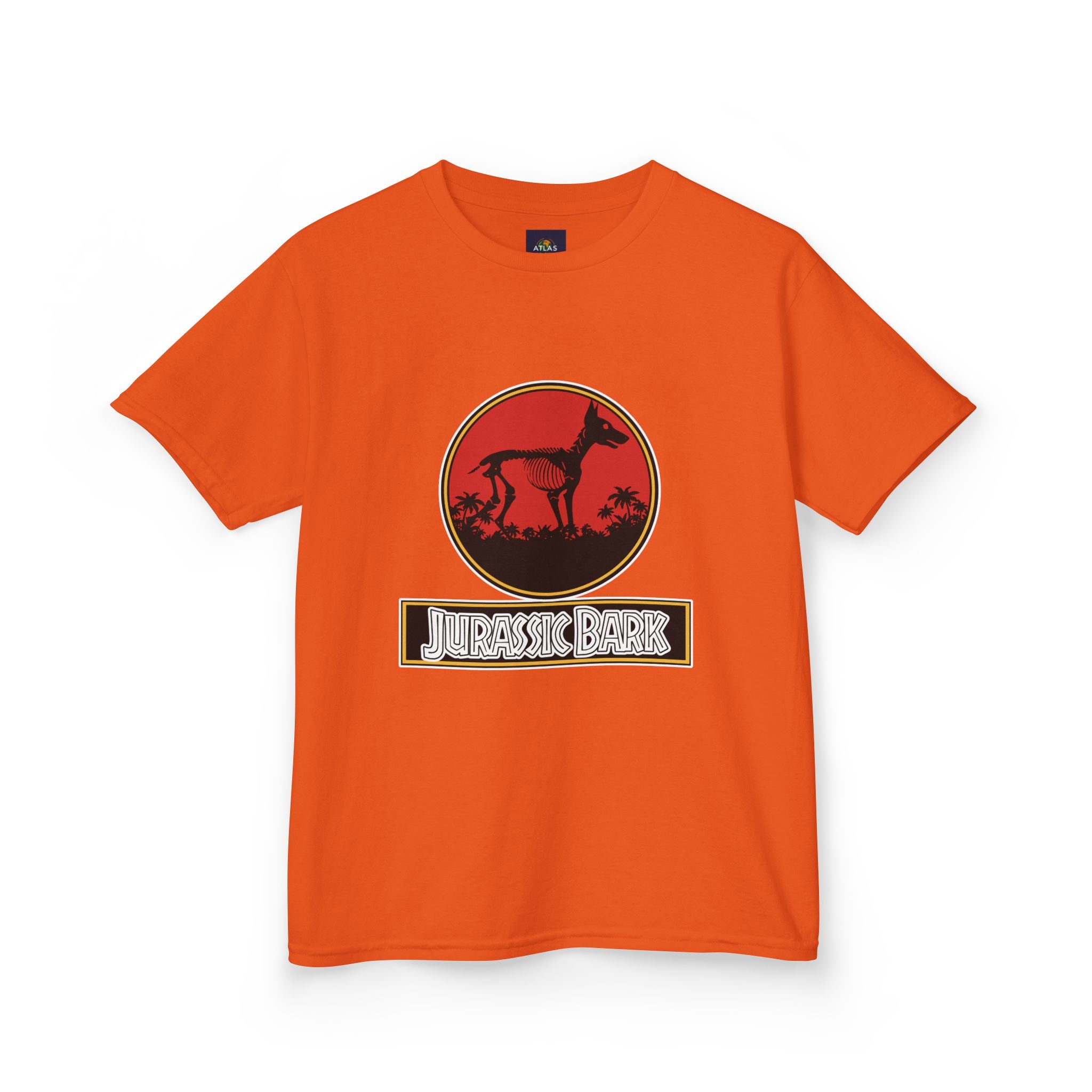 Kids Doberman Jurassic Bark T-Shirt | Fun Dog Tee for Kids - Atlas Briefly