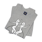 Gemini Zodiac Tee - Minimalistic Black and White Unisex Design