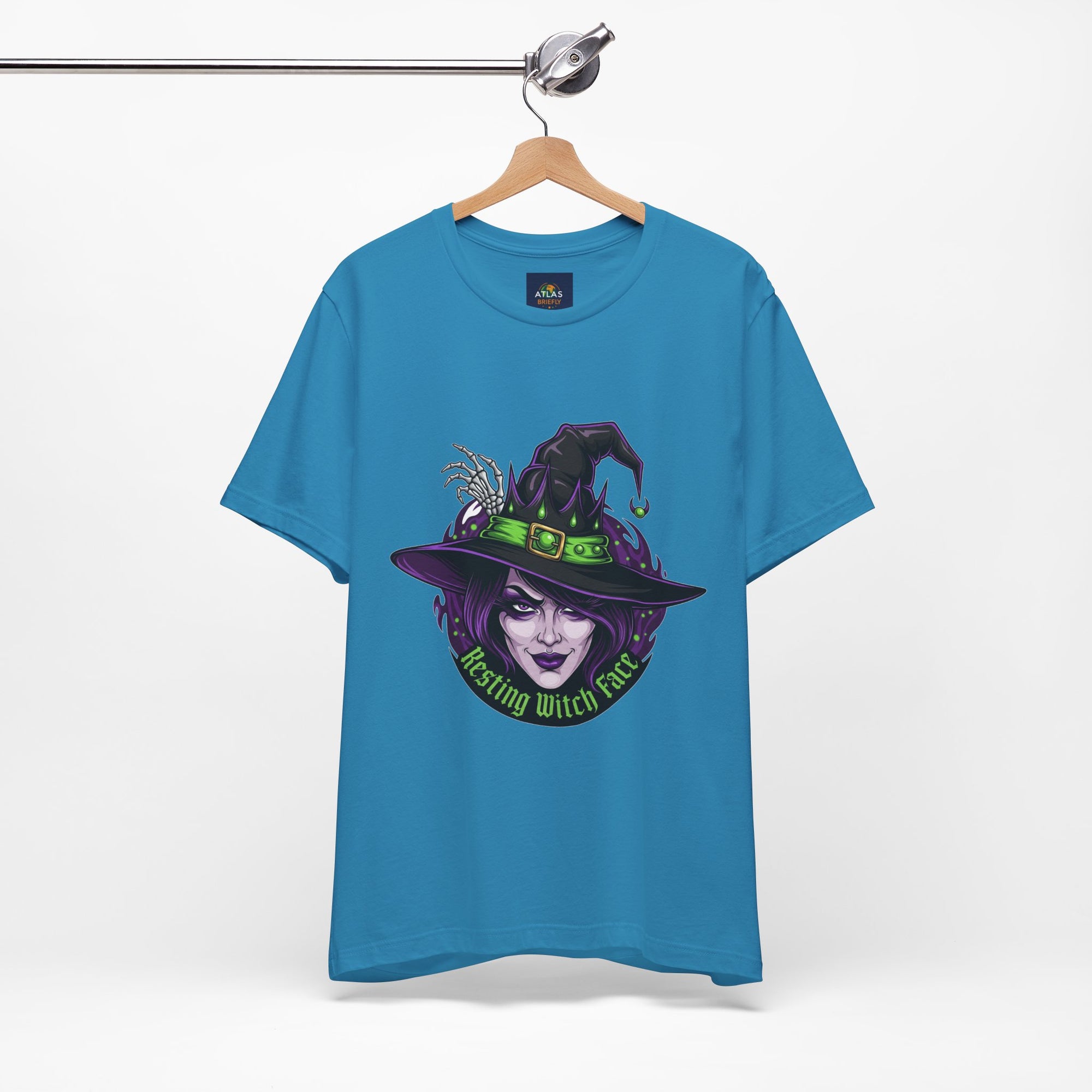 Resting Witch Face Halloween T-Shirt - Funny Witch Tee for Women & Men | Halloween Graphic Shirt - Atlas Briefly