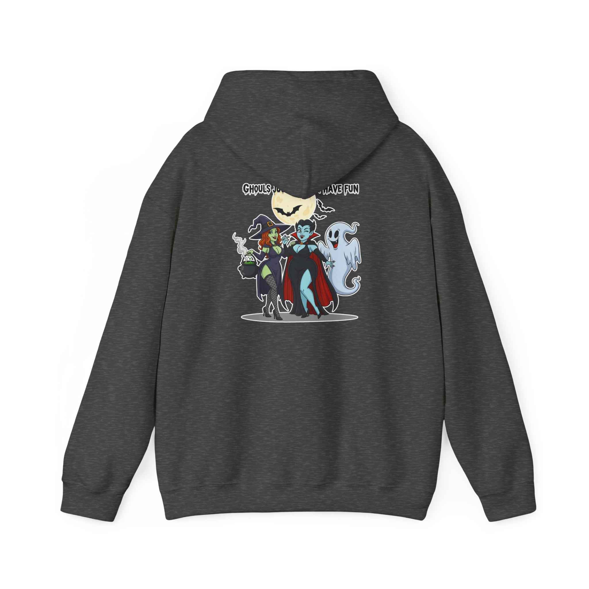 Ghouls Just Wanna Have Fun Hoodie - Spooky Witch Vampire Ghost Sweatshirt for Halloween - Atlas Briefly